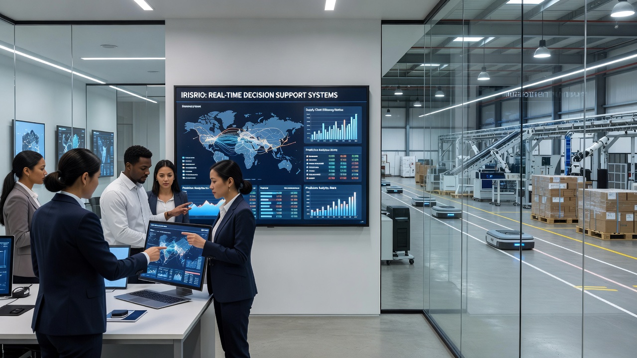 Logistics control center using Irisrio interfaces for network-wide decision coordination